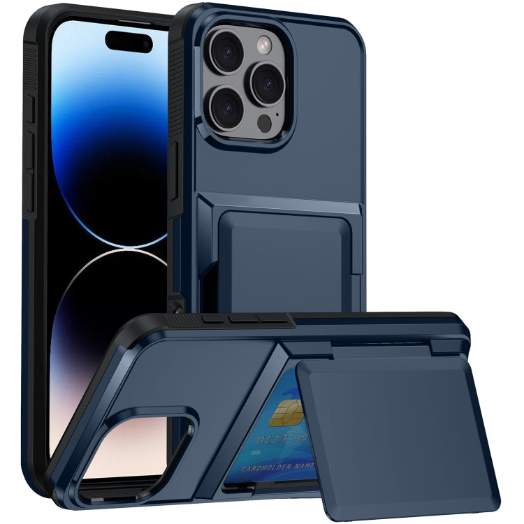 Card Slot Holder Phone Case, For iPhone 14 Plus, For iPhone 14, For iPhone 14 Pro, For iPhone 14 Pro Max