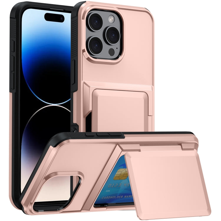 Card Slot Holder Phone Case, For iPhone 14 Plus, For iPhone 14, For iPhone 14 Pro, For iPhone 14 Pro Max