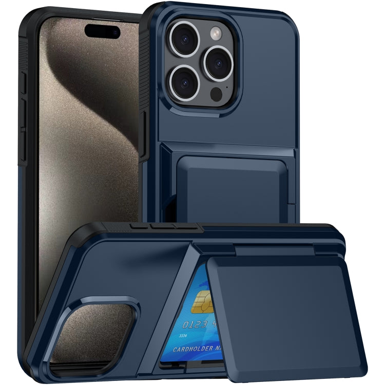 Card Slot Holder Phone Case, For iPhone 15 Pro Max, For iPhone 15 Pro, For iPhone 15 Plus, For iPhone 15