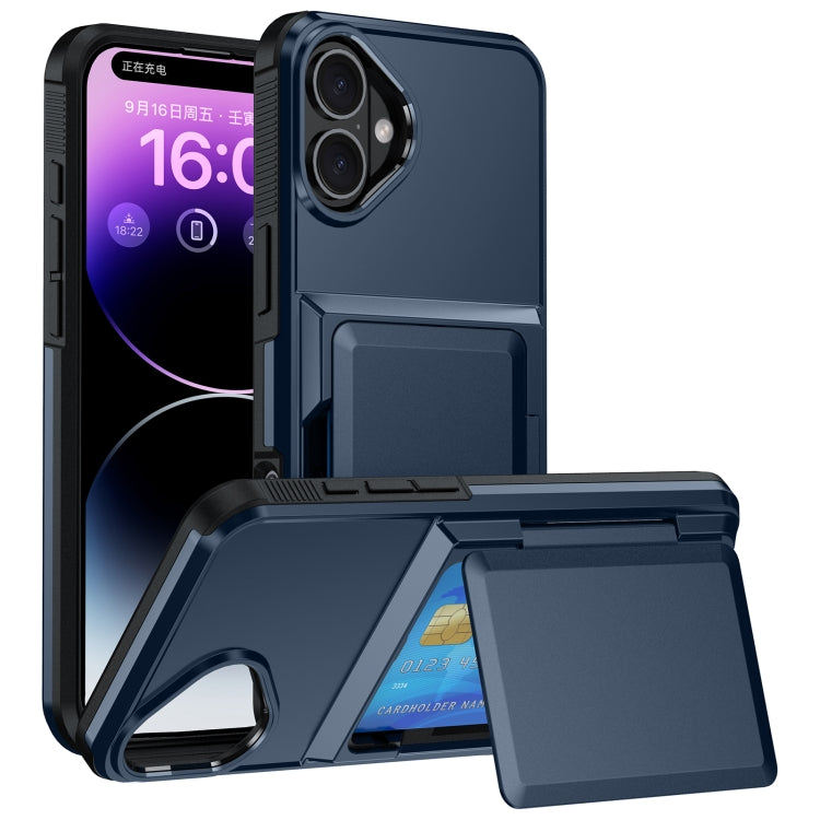 Card Slot Holder Phone Case, For iPhone 15 Pro Max, For iPhone 15 Pro, For iPhone 15 Plus, For iPhone 15