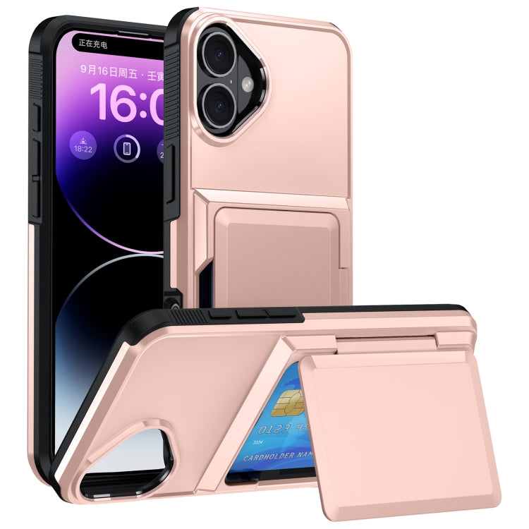 Card Slot Holder Phone Case, For iPhone 15 Pro Max, For iPhone 15 Pro, For iPhone 15 Plus, For iPhone 15