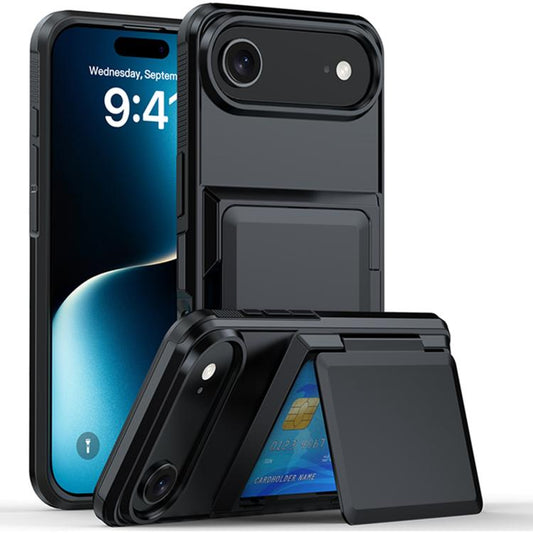 Card Slot Holder Phone Case, For iPhone 15 Pro Max, For iPhone 15 Pro, For iPhone 15 Plus, For iPhone 15