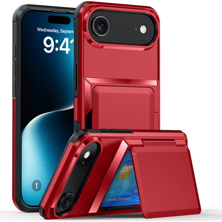 Card Slot Holder Phone Case, For iPhone 15 Pro Max, For iPhone 15 Pro, For iPhone 15 Plus, For iPhone 15