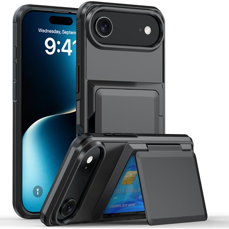 Card Slot Holder Phone Case, For iPhone 15 Pro Max, For iPhone 15 Pro, For iPhone 15 Plus, For iPhone 15
