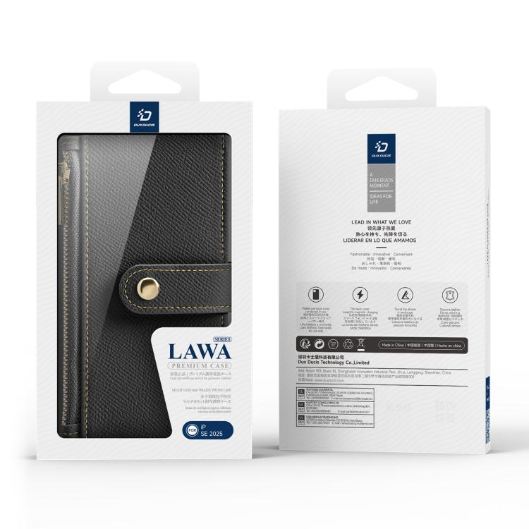 DUX DUCIS Lawa Series 2 in 1 Wallet Zipper Detachable MagSafe Phone Case with Lanyard
