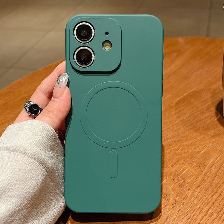 Solid Color Liquid Silicone MagSafe Magnetic Phone Case, For iPhone 14