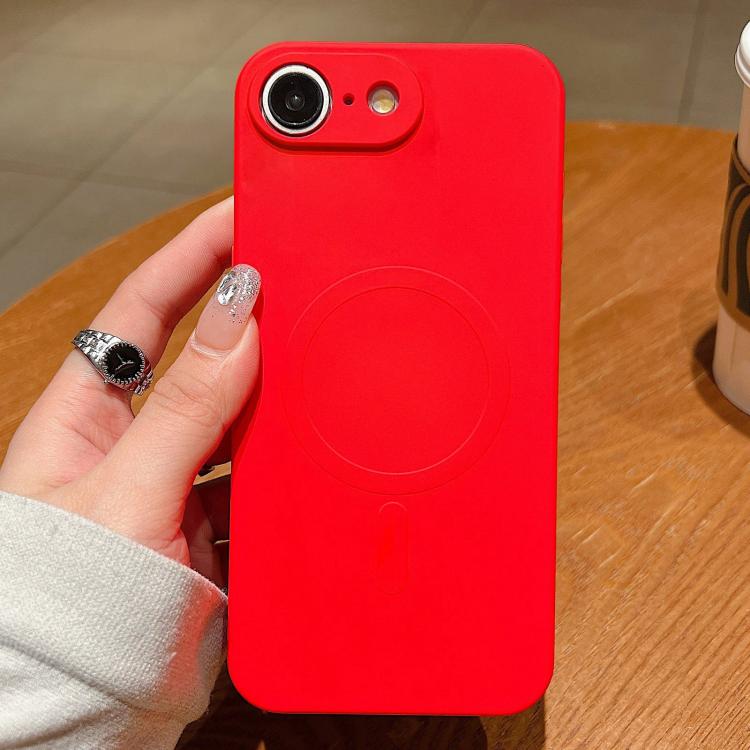 Solid Color Liquid Silicone MagSafe Magnetic Phone Case, For iPhone 17 Pro Max
