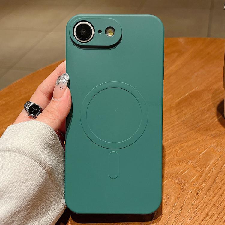 Solid Color Liquid Silicone MagSafe Magnetic Phone Case, For iPhone 17 Pro Max