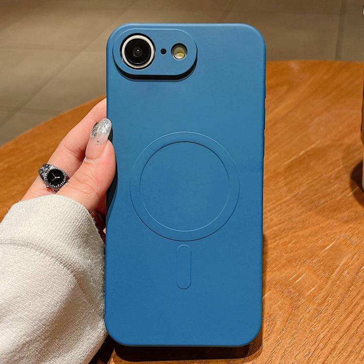 Solid Color Liquid Silicone MagSafe Magnetic Phone Case, For iPhone 17 Pro Max