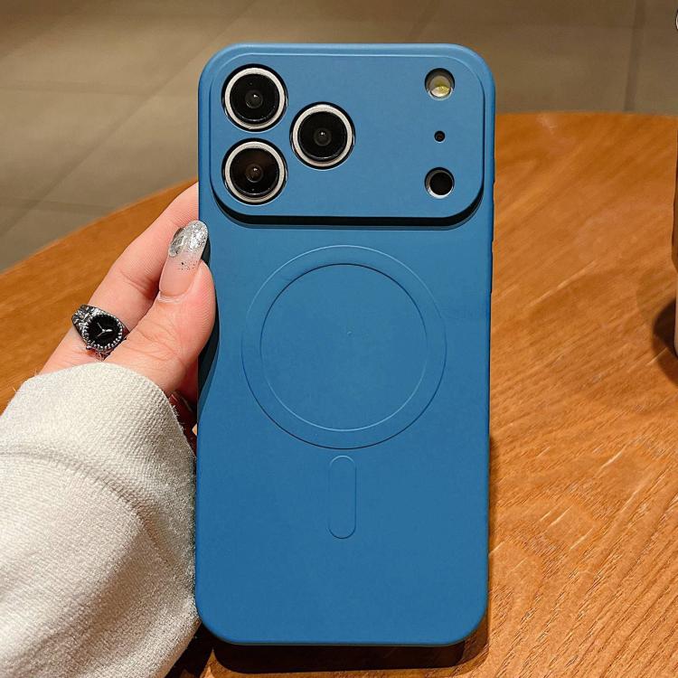 Solid Color Liquid Silicone MagSafe Magnetic Phone Case, For iPhone 17 Pro
