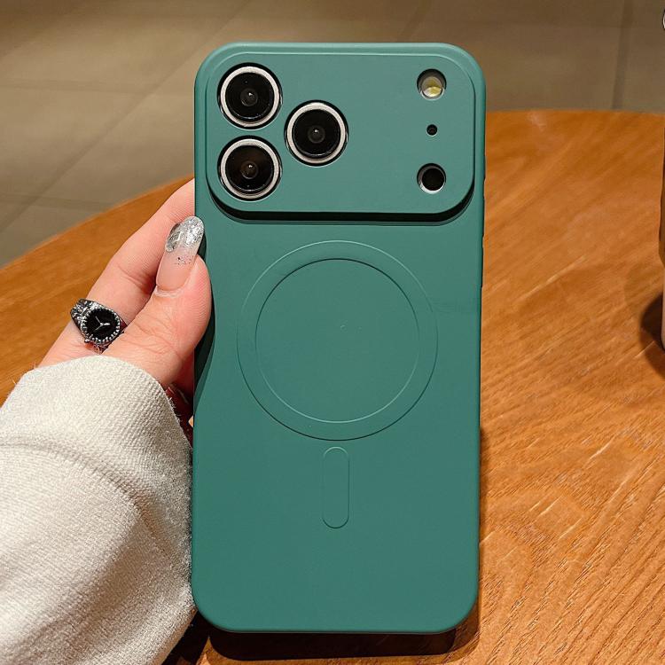 Solid Color Liquid Silicone MagSafe Magnetic Phone Case, For iPhone 17