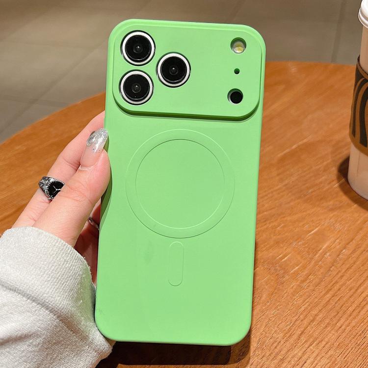 Solid Color Liquid Silicone MagSafe Magnetic Phone Case, For iPhone 17
