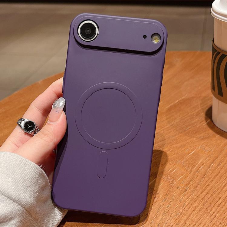 Solid Color Liquid Silicone MagSafe Magnetic Phone Case, For iPhone 16e
