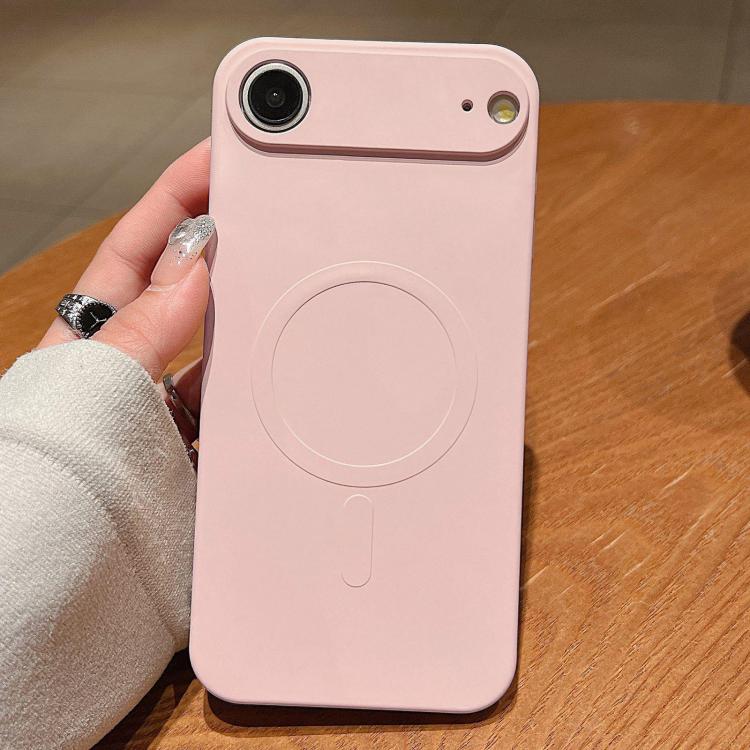 Solid Color Liquid Silicone MagSafe Magnetic Phone Case, For iPhone 16e