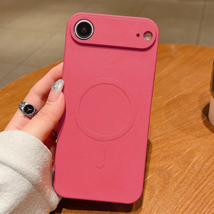 Solid Color Liquid Silicone MagSafe Magnetic Phone Case, For iPhone 16e