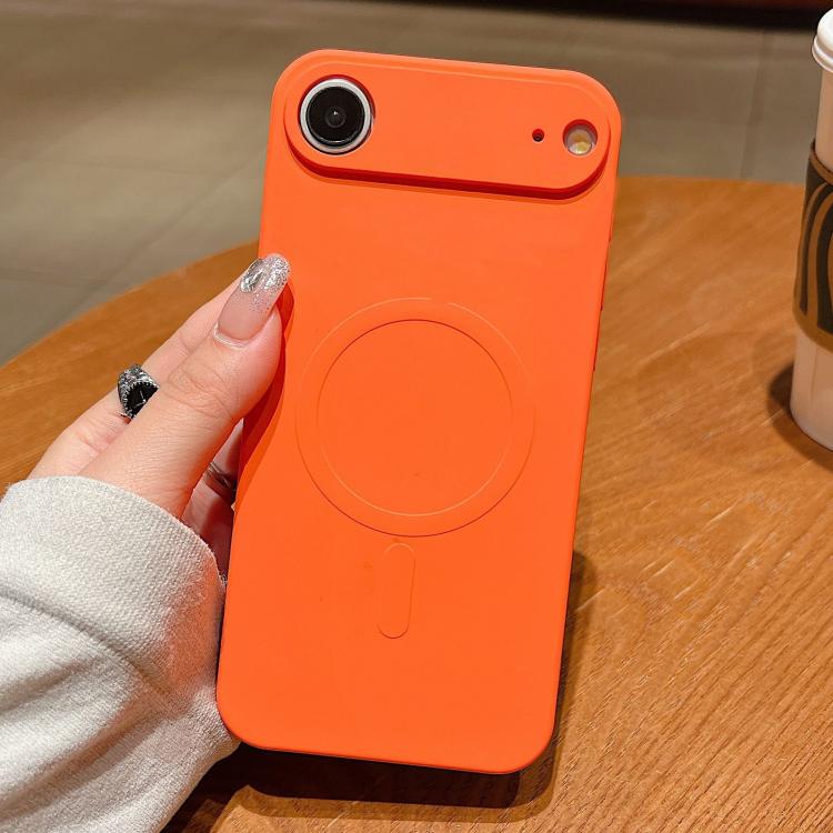 Solid Color Liquid Silicone MagSafe Magnetic Phone Case, For iPhone 16e