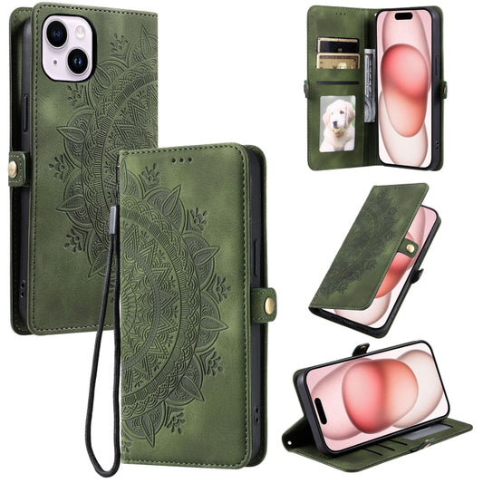 Skin Feel Totem Embossed Leather Phone Case, For iPhone 15, For iPhone 14 Plus, For iPhone 14, For iPhone 14 Pro