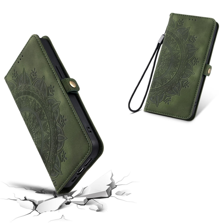 Skin Feel Totem Embossed Leather Phone Case, For iPhone 13, For iPhone 13 mini, For iPhone 12 / 12 Pro, For iPhone 12 Pro Max