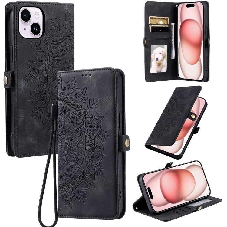 Skin Feel Totem Embossed Leather Phone Case, For iPhone 13, For iPhone 13 mini, For iPhone 12 / 12 Pro, For iPhone 12 Pro Max