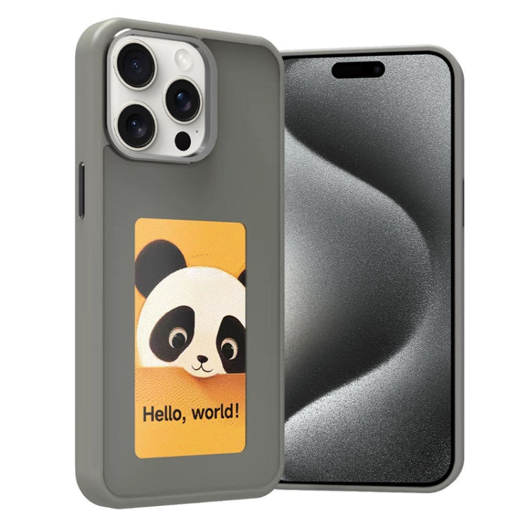 Four-Color E-ink Screen NFC DIY Phone Case, For iPhone 16 Pro, For iPhone 16 Plus, For iPhone 16, For iPhone 15 Pro Max, For iPhone 15 Pro, For iPhone 15, For iPhone 14 / 13, For iPhone 14 Pro, For iPhone 14 Pro Max, For iPhone 13 Pro Max
