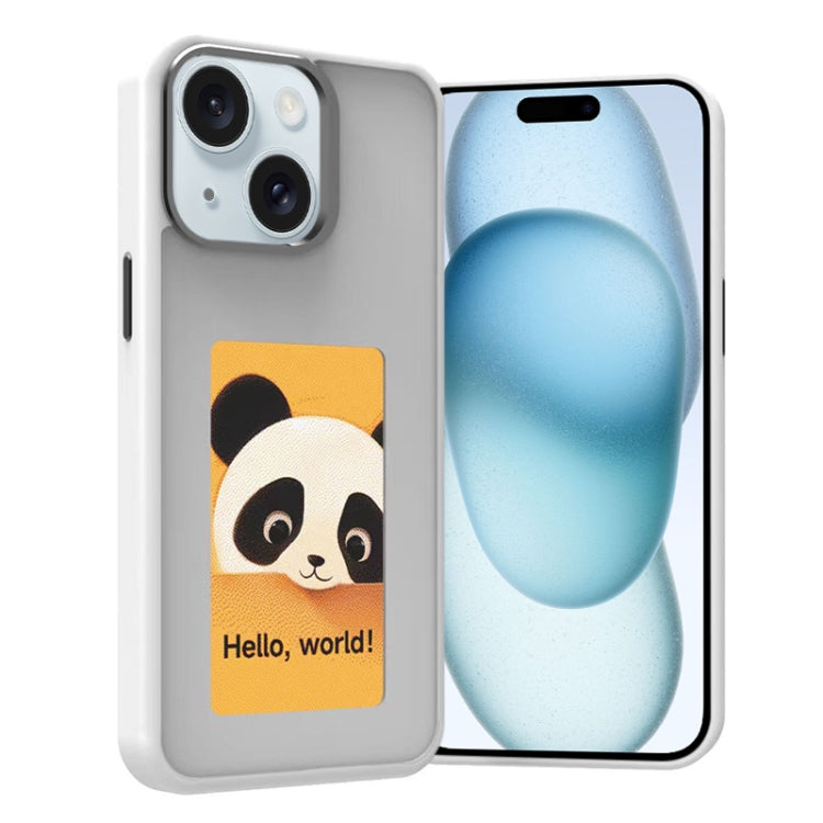 Four-Color E-ink Screen NFC DIY Phone Case, For iPhone 16 Pro, For iPhone 16 Plus, For iPhone 16, For iPhone 15 Pro Max, For iPhone 15 Pro, For iPhone 15, For iPhone 14 / 13, For iPhone 14 Pro, For iPhone 14 Pro Max, For iPhone 13 Pro Max