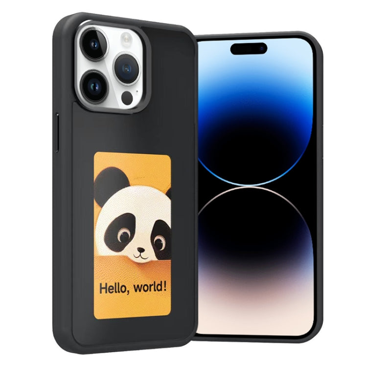 Four-Color E-ink Screen NFC DIY Phone Case, For iPhone 16 Pro, For iPhone 16 Plus, For iPhone 16, For iPhone 15 Pro Max, For iPhone 15 Pro, For iPhone 15, For iPhone 14 / 13, For iPhone 14 Pro, For iPhone 14 Pro Max, For iPhone 13 Pro Max