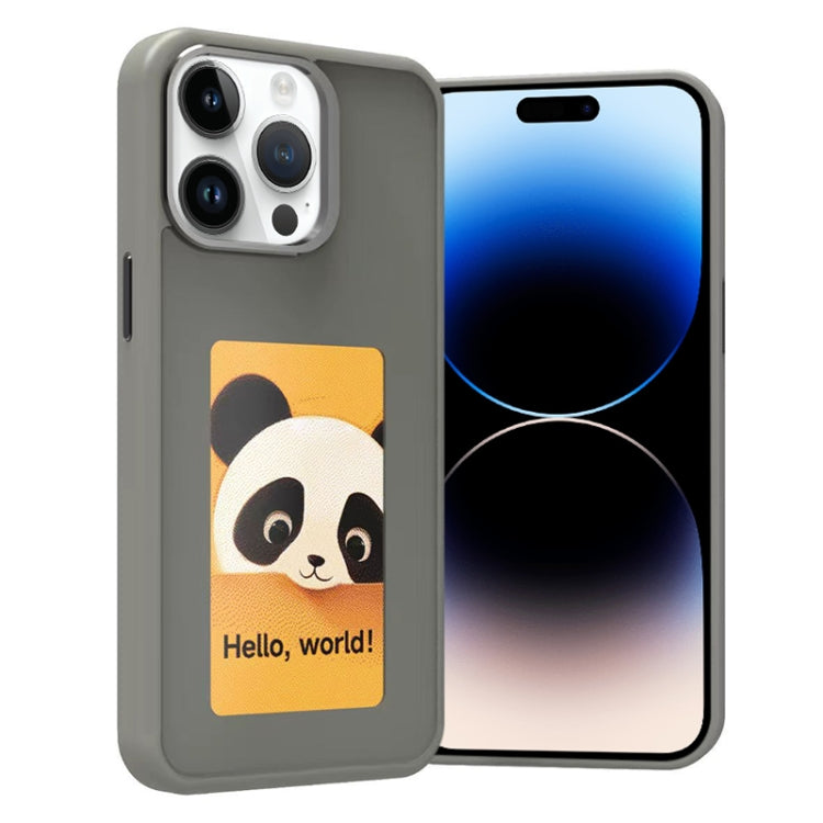 Four-Color E-ink Screen NFC DIY Phone Case, For iPhone 16 Pro, For iPhone 16 Plus, For iPhone 16, For iPhone 15 Pro Max, For iPhone 15 Pro, For iPhone 15, For iPhone 14 / 13, For iPhone 14 Pro, For iPhone 14 Pro Max, For iPhone 13 Pro Max