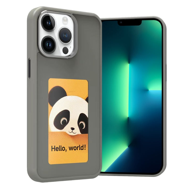 Four-Color E-ink Screen NFC DIY Phone Case, For iPhone 16 Pro, For iPhone 16 Plus, For iPhone 16, For iPhone 15 Pro Max, For iPhone 15 Pro, For iPhone 15, For iPhone 14 / 13, For iPhone 14 Pro, For iPhone 14 Pro Max, For iPhone 13 Pro Max
