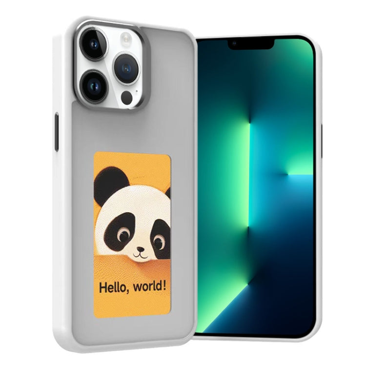 Four-Color E-ink Screen NFC DIY Phone Case, For iPhone 13 Pro