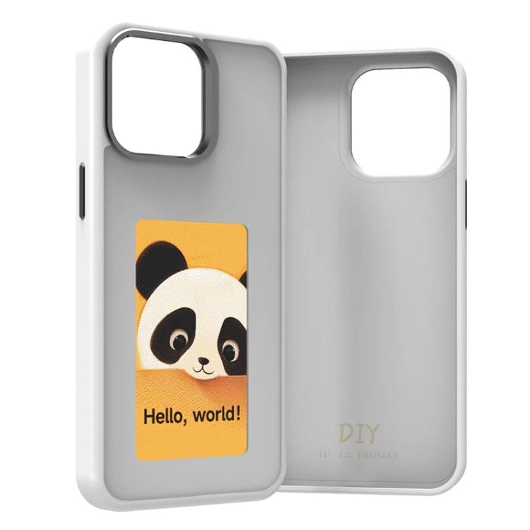 Four-Color E-ink Screen NFC DIY Phone Case, For iPhone 16 Pro, For iPhone 16 Plus, For iPhone 16, For iPhone 15 Pro Max, For iPhone 15 Pro, For iPhone 15, For iPhone 14 / 13, For iPhone 14 Pro, For iPhone 14 Pro Max, For iPhone 13 Pro Max