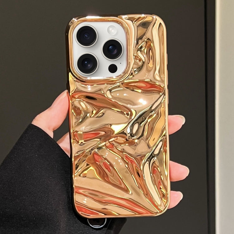 Water Ripple Electroplating Paint TPU Phone Case, For iPhone 15 Plus, For iPhone 15
