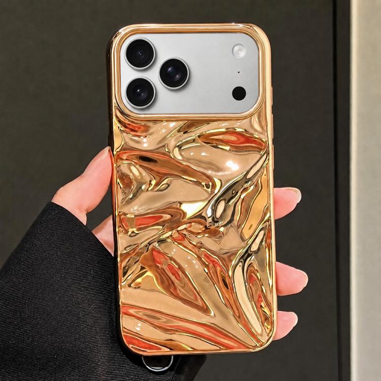 Water Ripple Electroplating Paint TPU Phone Case, For iPhone 16 Plus, For iPhone 16