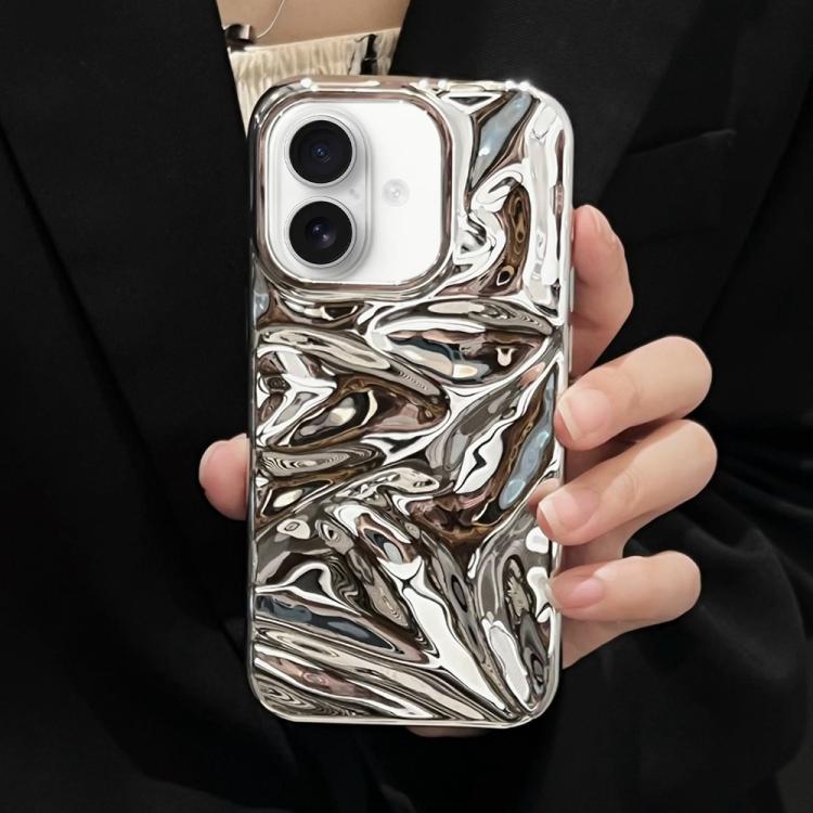 Water Ripple Electroplating Paint TPU Phone Case, For iPhone 16 Pro Max, For iPhone 16 Pro
