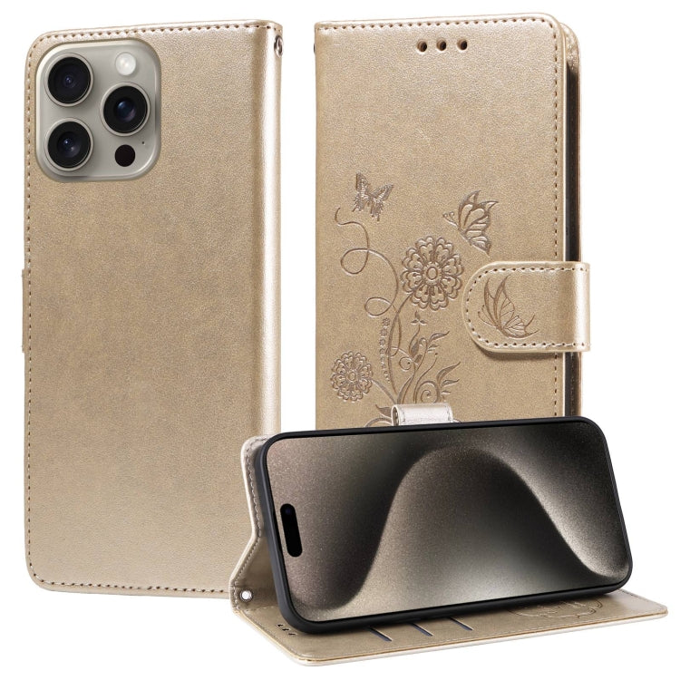 Embossed Butterfly Flowers Leather Phone Case, For iPhone 16, For iPhone 15 Pro Max, For iPhone 15 Pro, For iPhone 15 Plus
