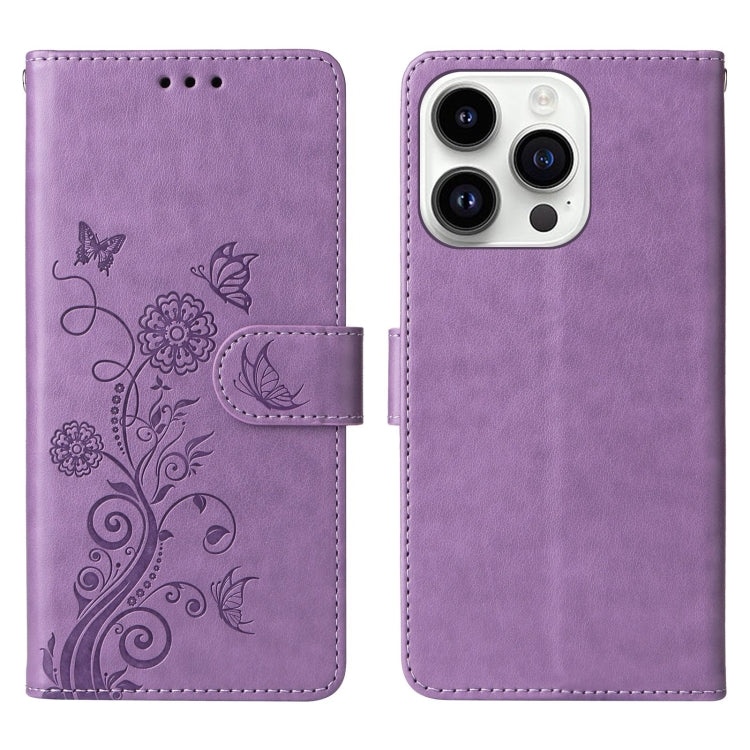 Embossed Butterfly Flowers Leather Phone Case, For iPhone 14 Pro Max, For iPhone 7 / 8 / SE 2022, For iPhone 13 Pro Max, For iPhone 13 Pro