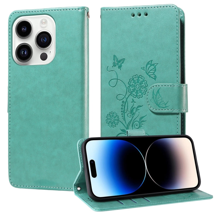 Embossed Butterfly Flowers Leather Phone Case, For iPhone 14 Pro Max, For iPhone 7 / 8 / SE 2022, For iPhone 13 Pro Max, For iPhone 13 Pro