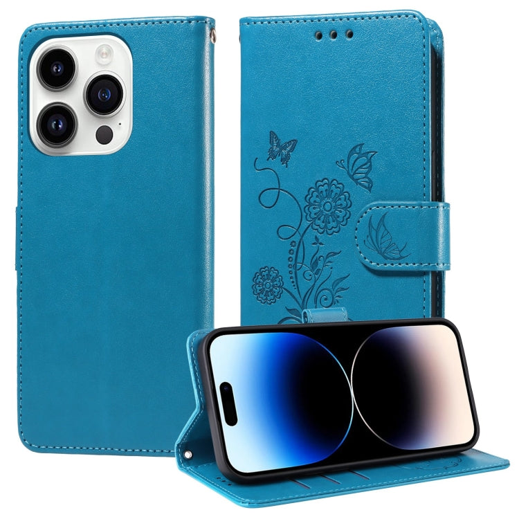Embossed Butterfly Flowers Leather Phone Case, For iPhone 14 Pro Max, For iPhone 7 / 8 / SE 2022, For iPhone 13 Pro Max, For iPhone 13 Pro