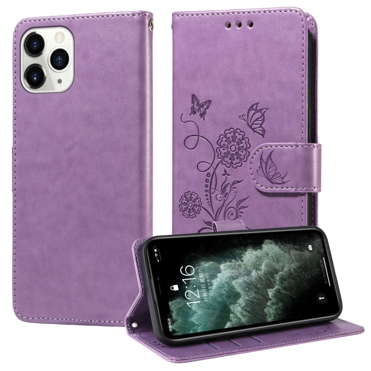 Embossed Butterfly Flowers Leather Phone Case, For iPhone 12 mini, For iPhone 11 Pro Max, For iPhone 11, For iPhone 11 Pro
