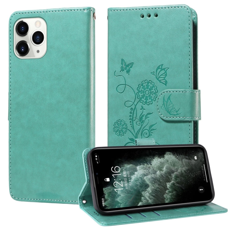Embossed Butterfly Flowers Leather Phone Case, For iPhone 12 mini, For iPhone 11 Pro Max, For iPhone 11, For iPhone 11 Pro