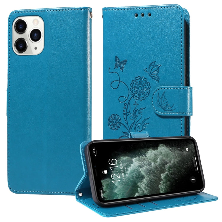 Embossed Butterfly Flowers Leather Phone Case, For iPhone 12 mini, For iPhone 11 Pro Max, For iPhone 11, For iPhone 11 Pro