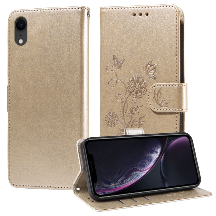 Embossed Butterfly Flowers Leather Phone Case, For iPhone X / XS, For iPhone XR, For iPhone XS Max
