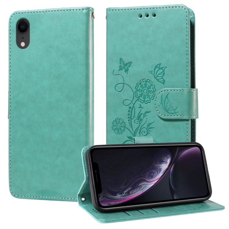 Embossed Butterfly Flowers Leather Phone Case, For iPhone X / XS, For iPhone XR, For iPhone XS Max