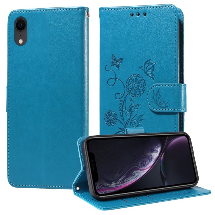 Embossed Butterfly Flowers Leather Phone Case, For iPhone X / XS, For iPhone XR, For iPhone XS Max