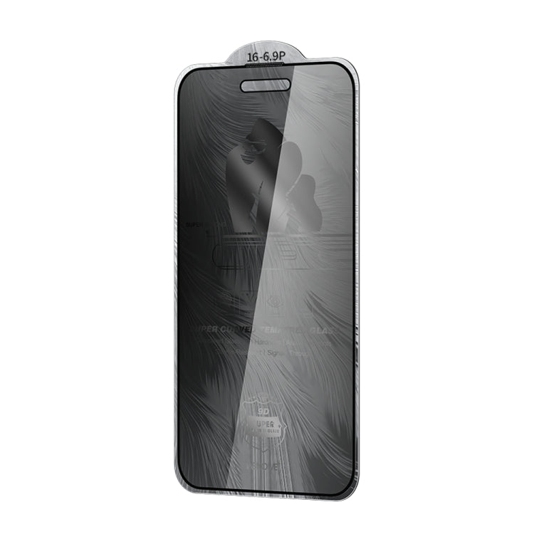WK WTP-089 Space King Kong 9D Curved 360 Degree Privacy Tempered Glass Film, For iPhone 16 Pro Max, For iPhone 16 Pro, For iPhone 16 Plus / 15 Plus, For iPhone 16 / 15