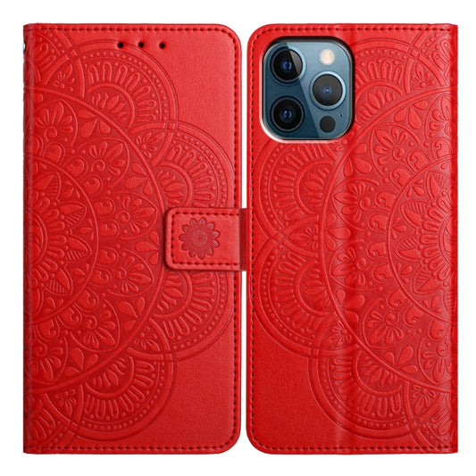 Flower Embossed Leather Phone Case, For iPhone 16