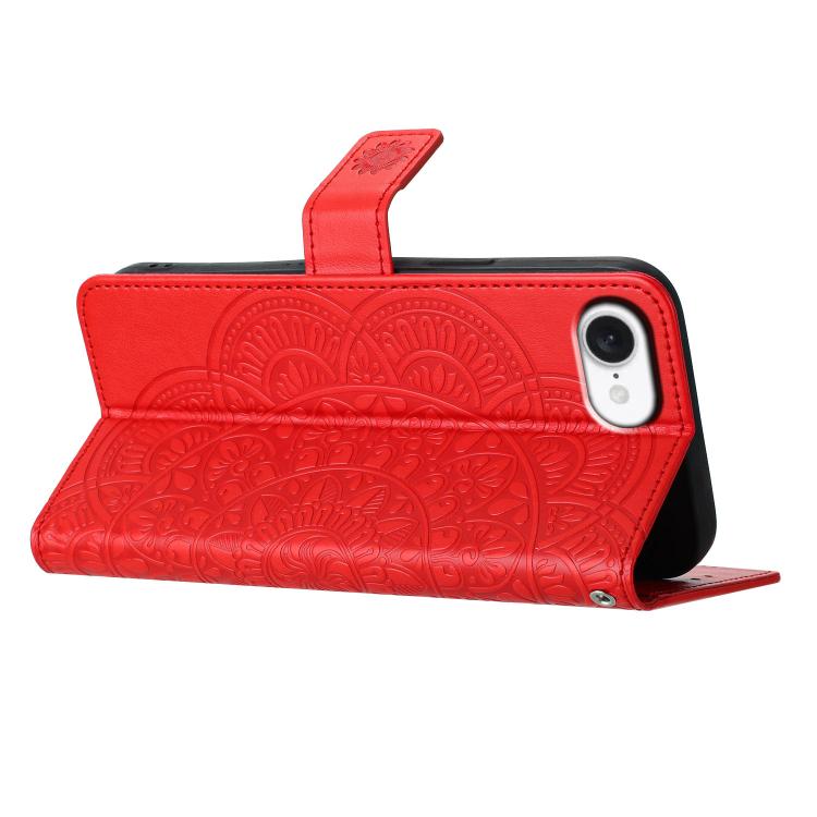 Flower Embossed Leather Phone Case, For iPhone 16e, For iPhone 16 Pro Max, For iPhone 16 Pro, For iPhone 16 Plus