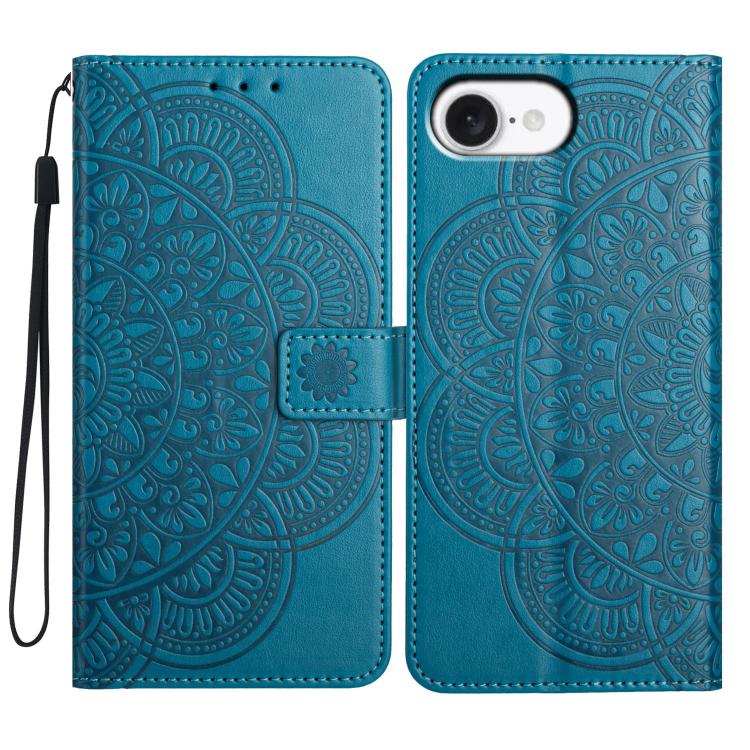Flower Embossed Leather Phone Case, For iPhone 16e, For iPhone 16 Pro Max, For iPhone 16 Pro, For iPhone 16 Plus