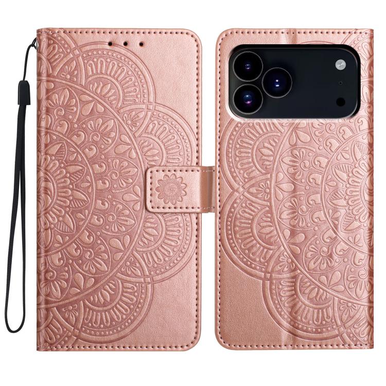 Flower Embossed Leather Phone Case, For iPhone 17 Pro Max, For iPhone 17 Pro, For iPhone 17, For iPhone Air