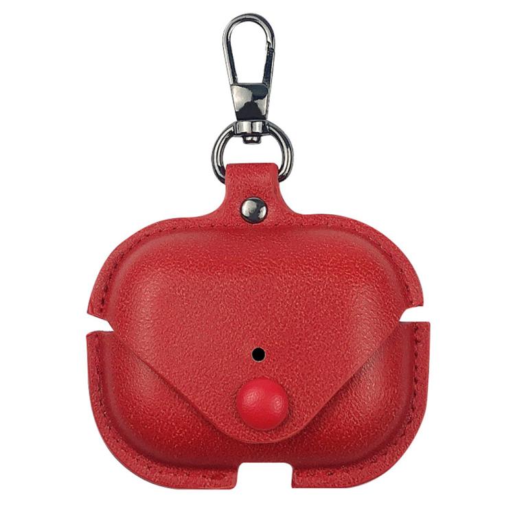 Business Leather Earphone Protective Case with Hook, For AirPods Pro 3, For AirPods 4