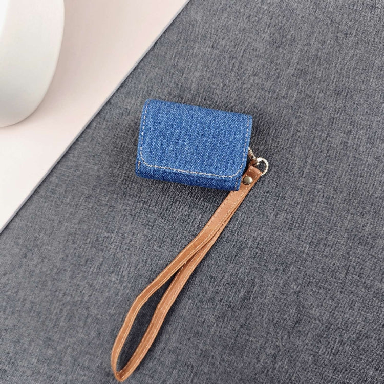 Cowboy Fabric Texture PU Headset Protective Bag, For AirPods 3, For AirPods Pro, For AirPods Pro 2